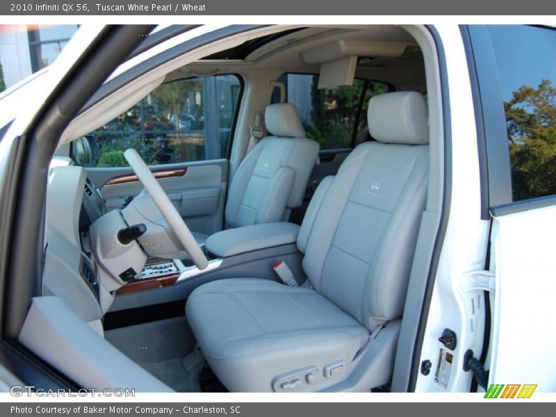 Tuscan White Pearl / Wheat 2010 Infiniti QX 56