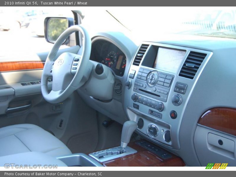 Tuscan White Pearl / Wheat 2010 Infiniti QX 56