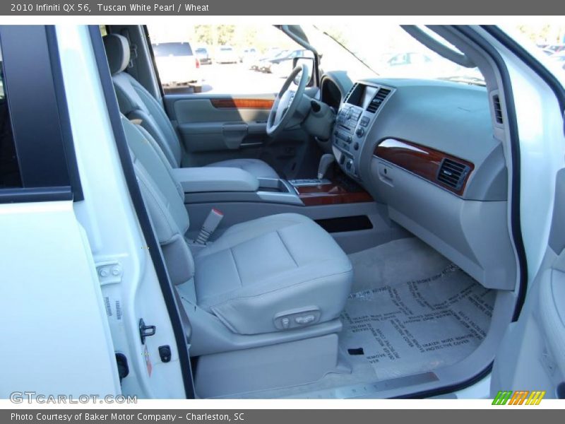 Tuscan White Pearl / Wheat 2010 Infiniti QX 56