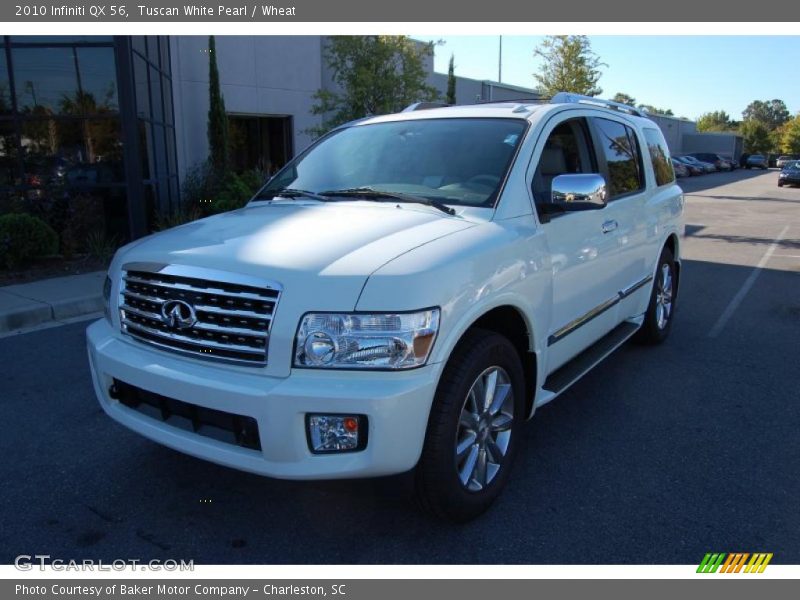 Tuscan White Pearl / Wheat 2010 Infiniti QX 56