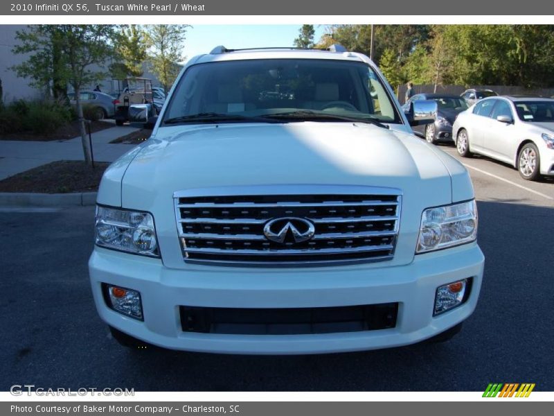 Tuscan White Pearl / Wheat 2010 Infiniti QX 56