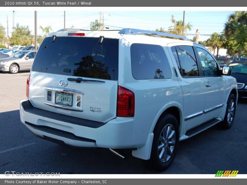 Tuscan White Pearl / Wheat 2010 Infiniti QX 56