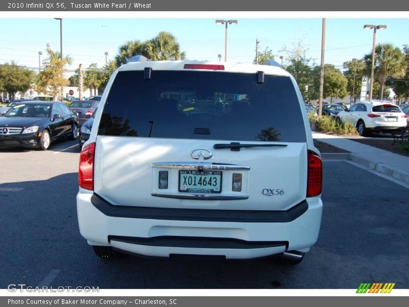 Tuscan White Pearl / Wheat 2010 Infiniti QX 56