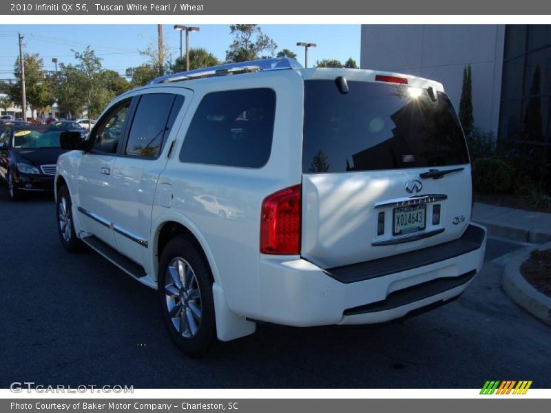 Tuscan White Pearl / Wheat 2010 Infiniti QX 56