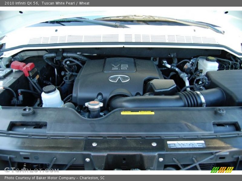 Tuscan White Pearl / Wheat 2010 Infiniti QX 56