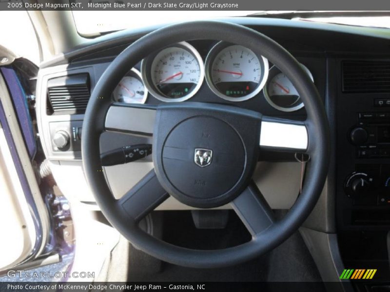 Midnight Blue Pearl / Dark Slate Gray/Light Graystone 2005 Dodge Magnum SXT