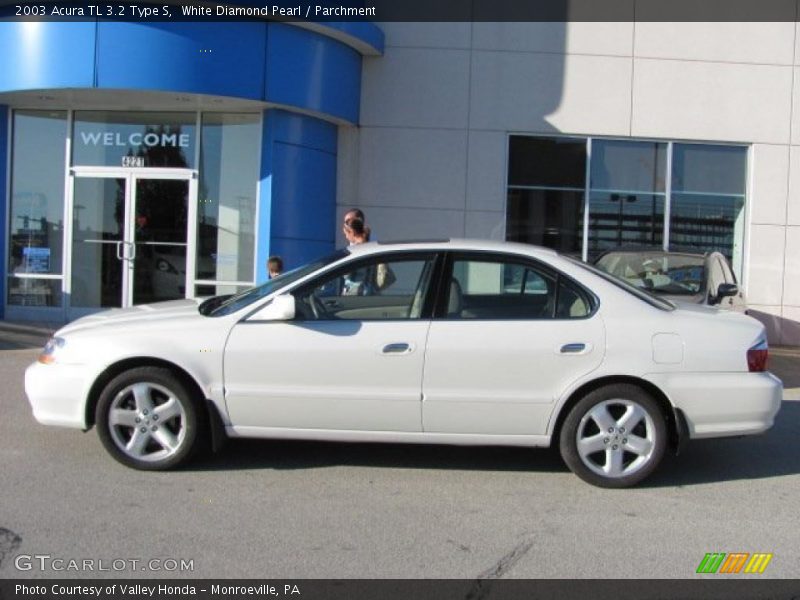 White Diamond Pearl / Parchment 2003 Acura TL 3.2 Type S