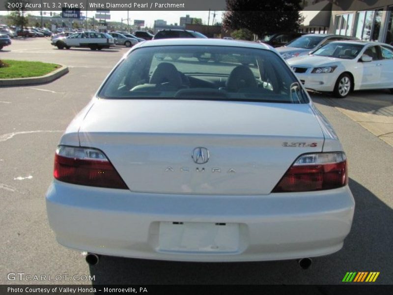White Diamond Pearl / Parchment 2003 Acura TL 3.2 Type S