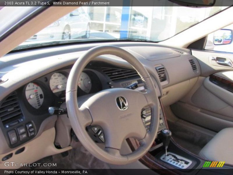 White Diamond Pearl / Parchment 2003 Acura TL 3.2 Type S