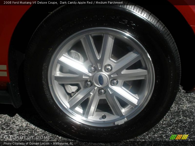 Dark Candy Apple Red / Medium Parchment 2008 Ford Mustang V6 Deluxe Coupe