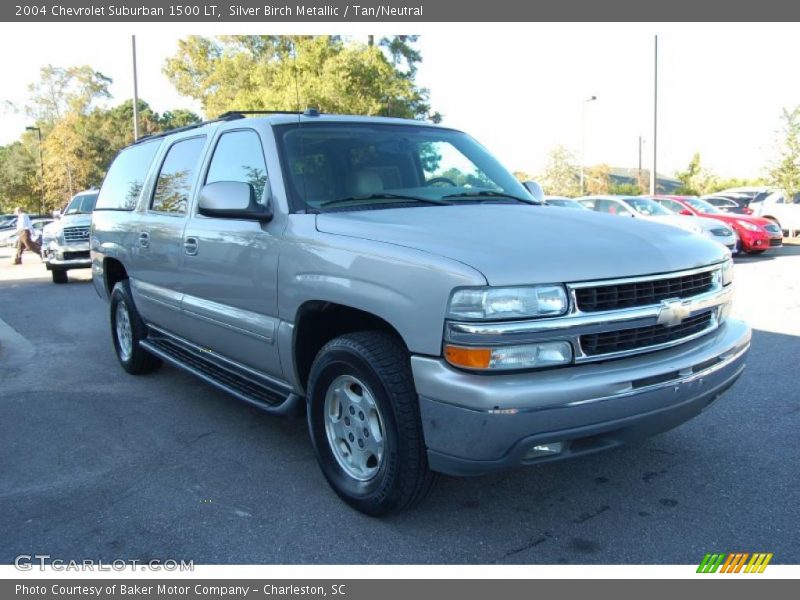 Silver Birch Metallic / Tan/Neutral 2004 Chevrolet Suburban 1500 LT