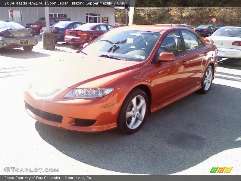 Blazing Copper Metallic / Gray 2004 Mazda MAZDA6 s Sport Sedan