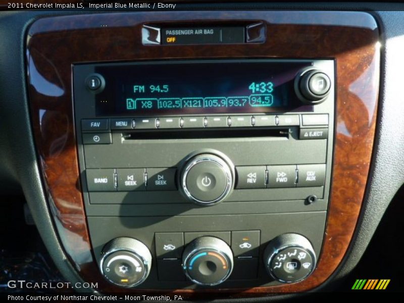 Imperial Blue Metallic / Ebony 2011 Chevrolet Impala LS