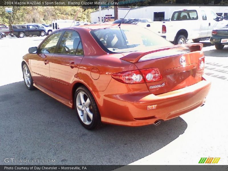 Blazing Copper Metallic / Gray 2004 Mazda MAZDA6 s Sport Sedan