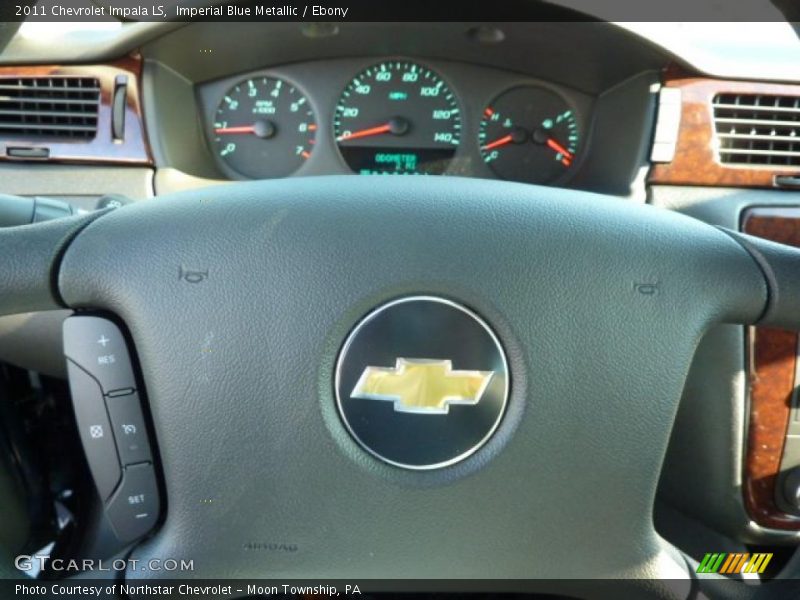 Imperial Blue Metallic / Ebony 2011 Chevrolet Impala LS