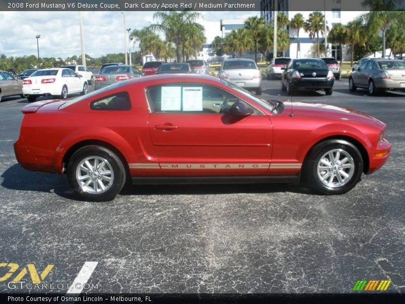 Dark Candy Apple Red / Medium Parchment 2008 Ford Mustang V6 Deluxe Coupe