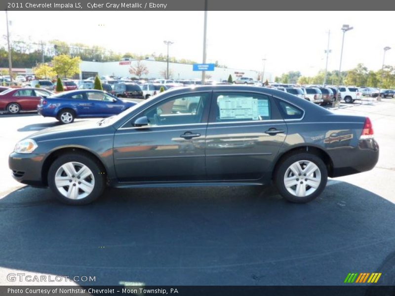 Cyber Gray Metallic / Ebony 2011 Chevrolet Impala LS