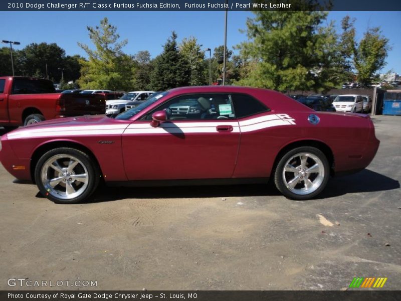 Furious Fuchsia / Pearl White Leather 2010 Dodge Challenger R/T Classic Furious Fuchsia Edition