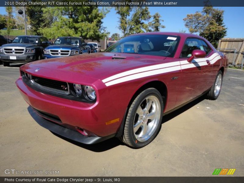 Furious Fuchsia / Pearl White Leather 2010 Dodge Challenger R/T Classic Furious Fuchsia Edition