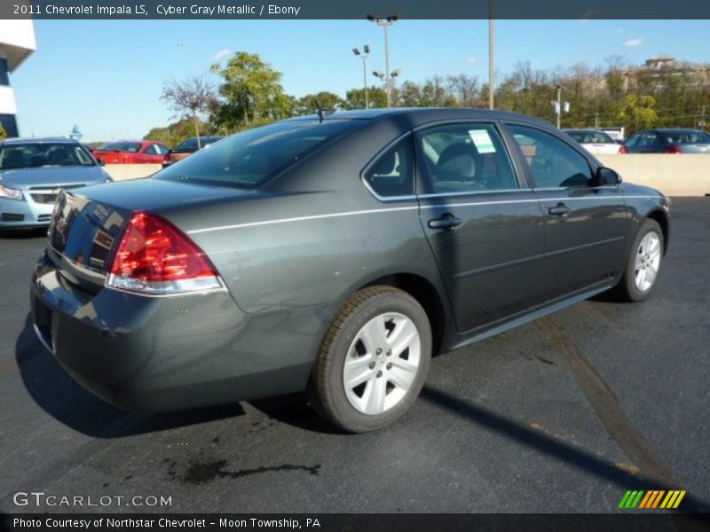 Cyber Gray Metallic / Ebony 2011 Chevrolet Impala LS