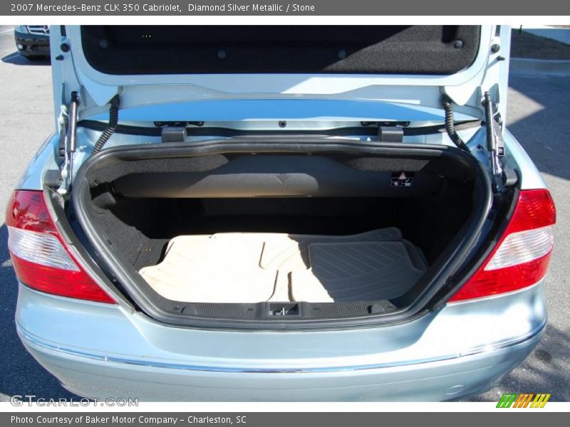 Diamond Silver Metallic / Stone 2007 Mercedes-Benz CLK 350 Cabriolet