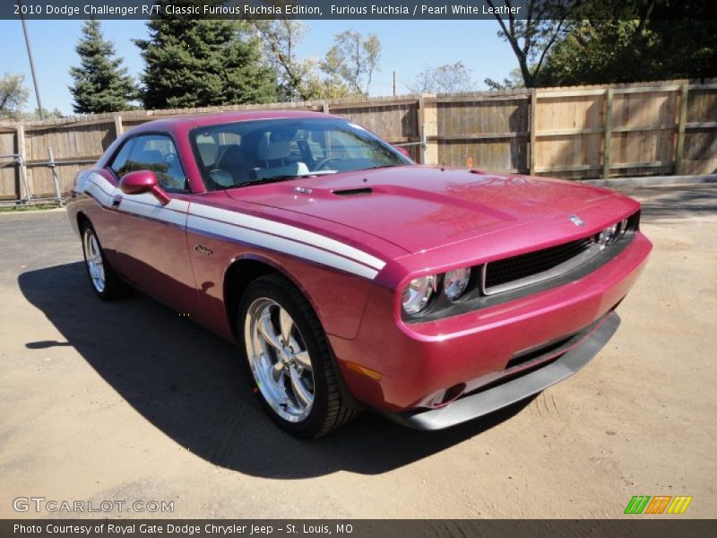 Furious Fuchsia / Pearl White Leather 2010 Dodge Challenger R/T Classic Furious Fuchsia Edition