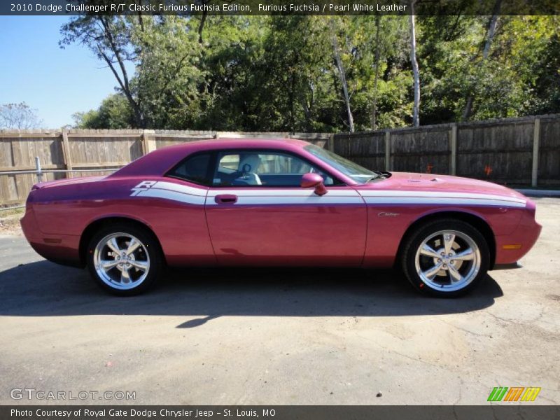 Furious Fuchsia / Pearl White Leather 2010 Dodge Challenger R/T Classic Furious Fuchsia Edition