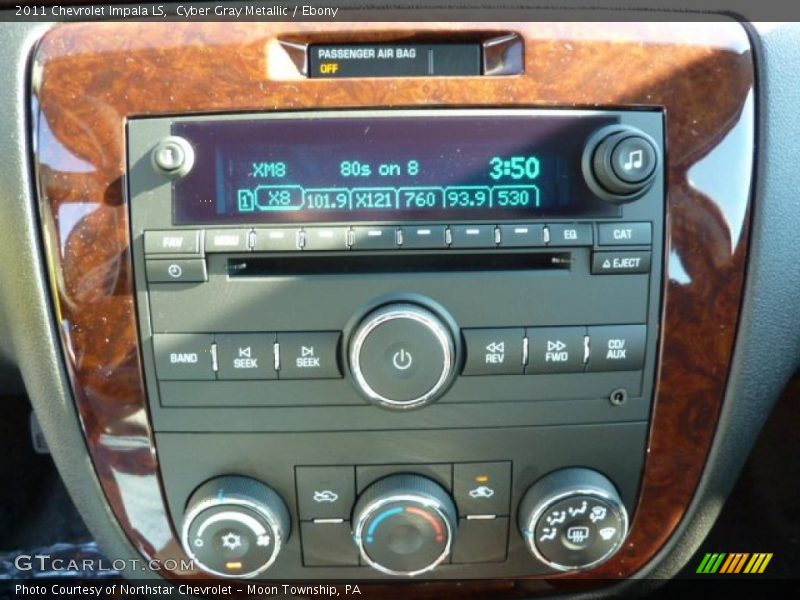 Cyber Gray Metallic / Ebony 2011 Chevrolet Impala LS