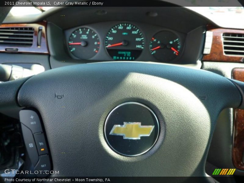 Cyber Gray Metallic / Ebony 2011 Chevrolet Impala LS