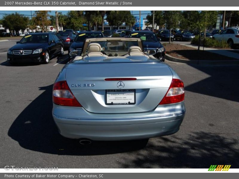 Diamond Silver Metallic / Stone 2007 Mercedes-Benz CLK 350 Cabriolet