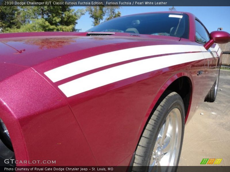 Furious Fuchsia / Pearl White Leather 2010 Dodge Challenger R/T Classic Furious Fuchsia Edition