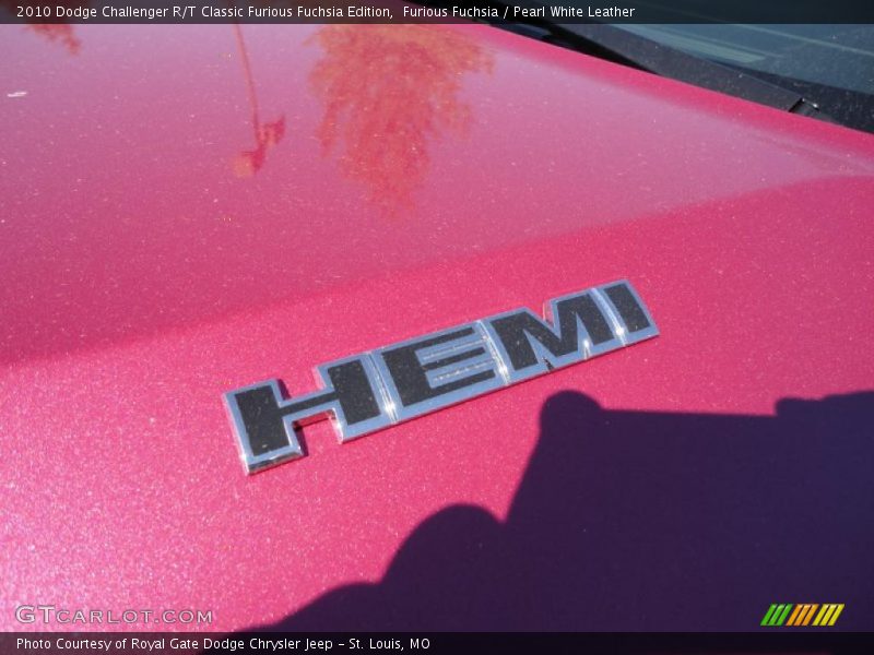 Furious Fuchsia / Pearl White Leather 2010 Dodge Challenger R/T Classic Furious Fuchsia Edition