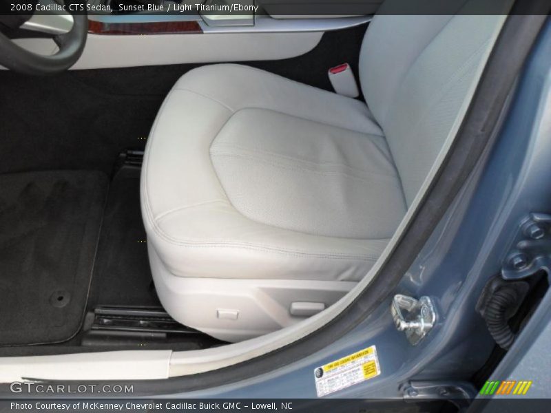 Sunset Blue / Light Titanium/Ebony 2008 Cadillac CTS Sedan