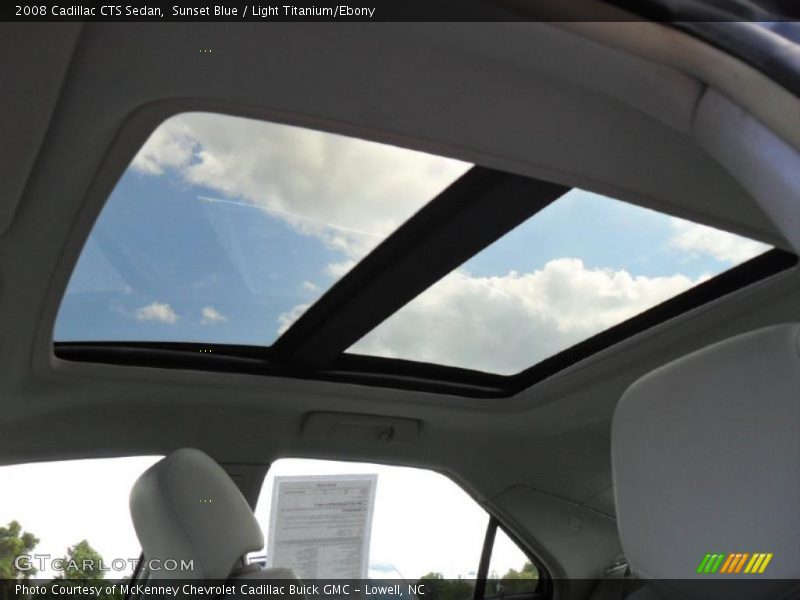 Sunset Blue / Light Titanium/Ebony 2008 Cadillac CTS Sedan