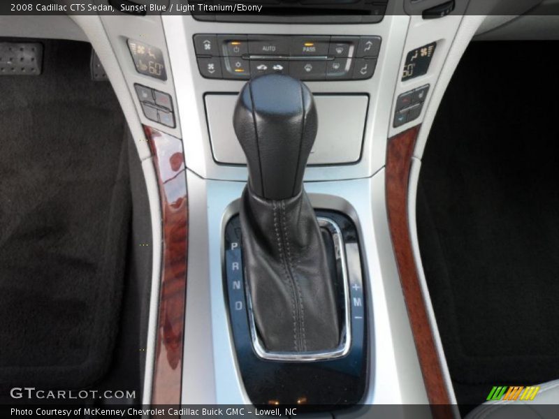 Sunset Blue / Light Titanium/Ebony 2008 Cadillac CTS Sedan