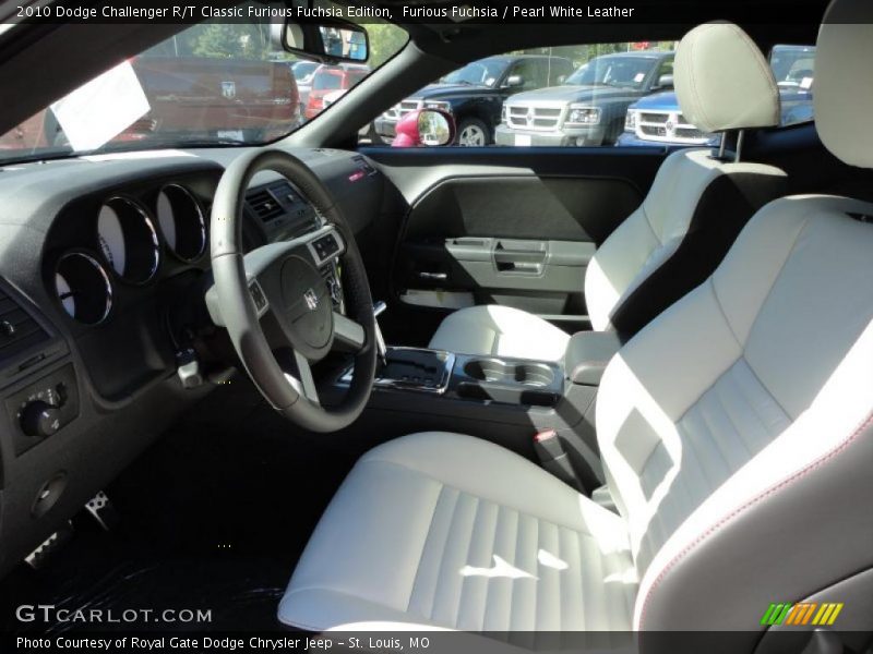Furious Fuchsia / Pearl White Leather 2010 Dodge Challenger R/T Classic Furious Fuchsia Edition