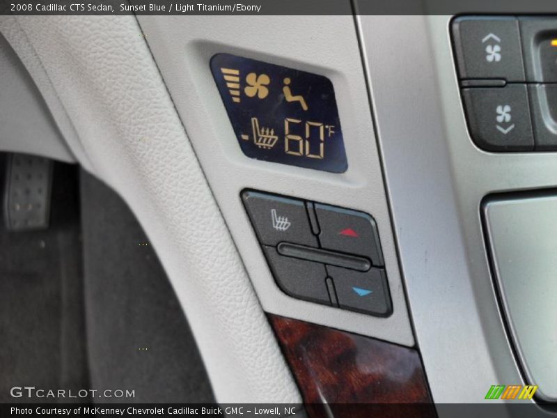 Sunset Blue / Light Titanium/Ebony 2008 Cadillac CTS Sedan