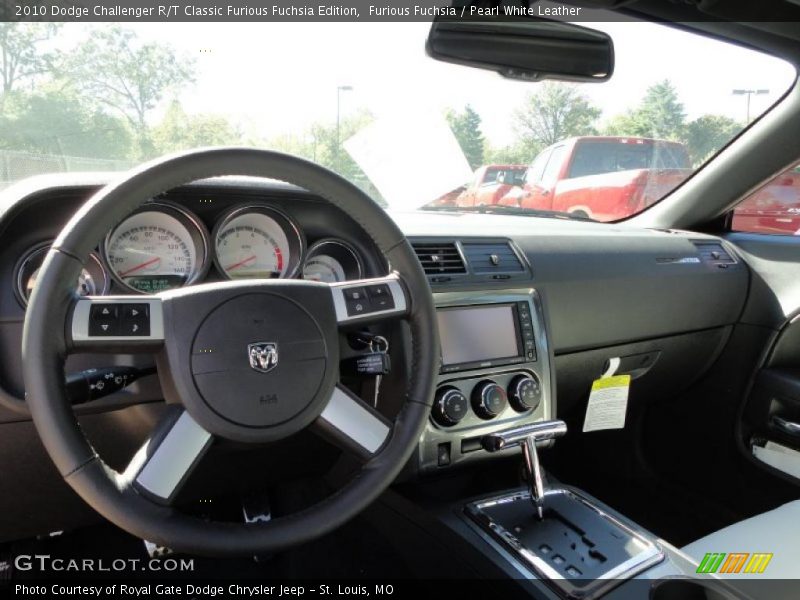Furious Fuchsia / Pearl White Leather 2010 Dodge Challenger R/T Classic Furious Fuchsia Edition