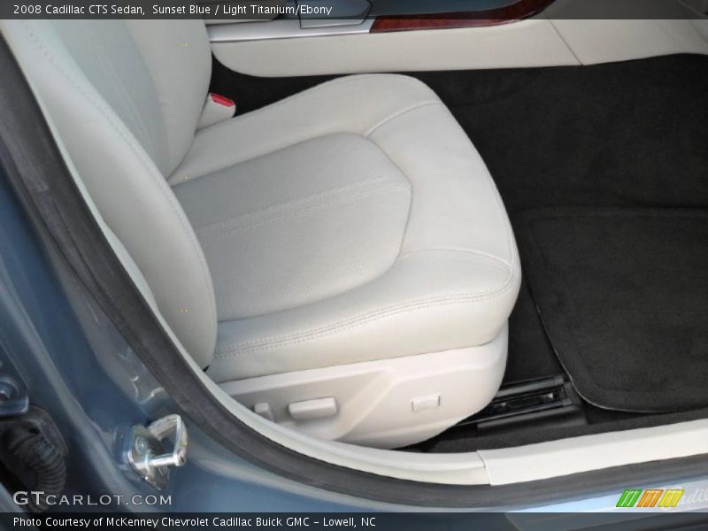 Sunset Blue / Light Titanium/Ebony 2008 Cadillac CTS Sedan