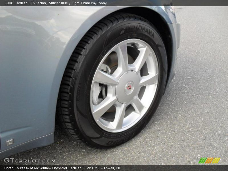 Sunset Blue / Light Titanium/Ebony 2008 Cadillac CTS Sedan