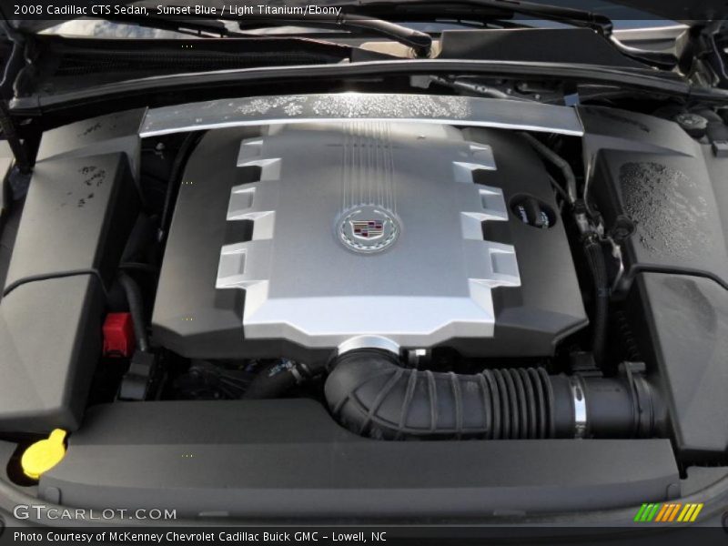 Sunset Blue / Light Titanium/Ebony 2008 Cadillac CTS Sedan