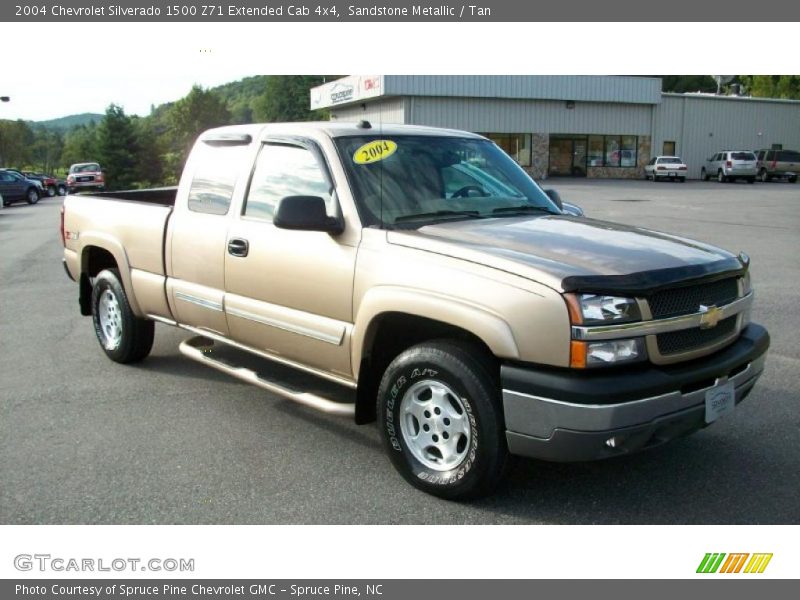 Sandstone Metallic / Tan 2004 Chevrolet Silverado 1500 Z71 Extended Cab 4x4