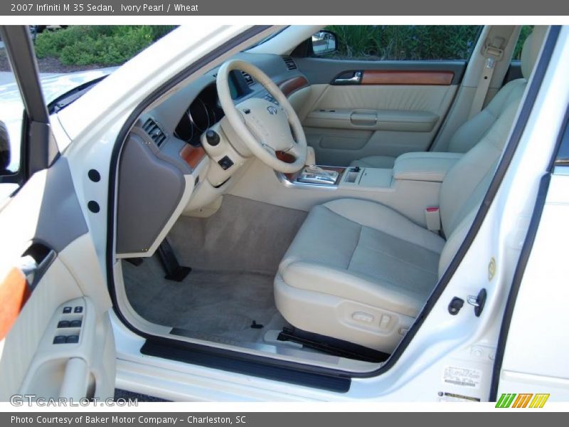 Ivory Pearl / Wheat 2007 Infiniti M 35 Sedan