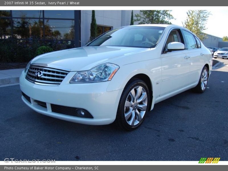 Ivory Pearl / Wheat 2007 Infiniti M 35 Sedan