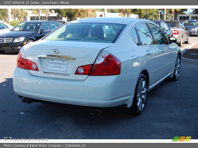 Ivory Pearl / Wheat 2007 Infiniti M 35 Sedan