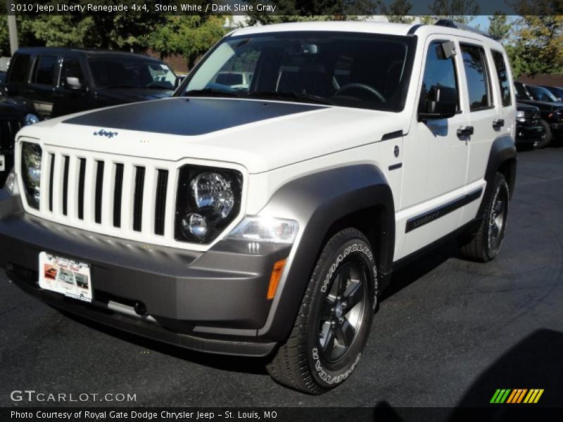 Stone White / Dark Slate Gray 2010 Jeep Liberty Renegade 4x4