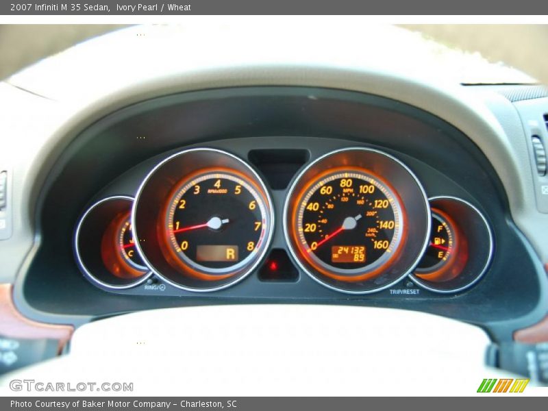 Ivory Pearl / Wheat 2007 Infiniti M 35 Sedan