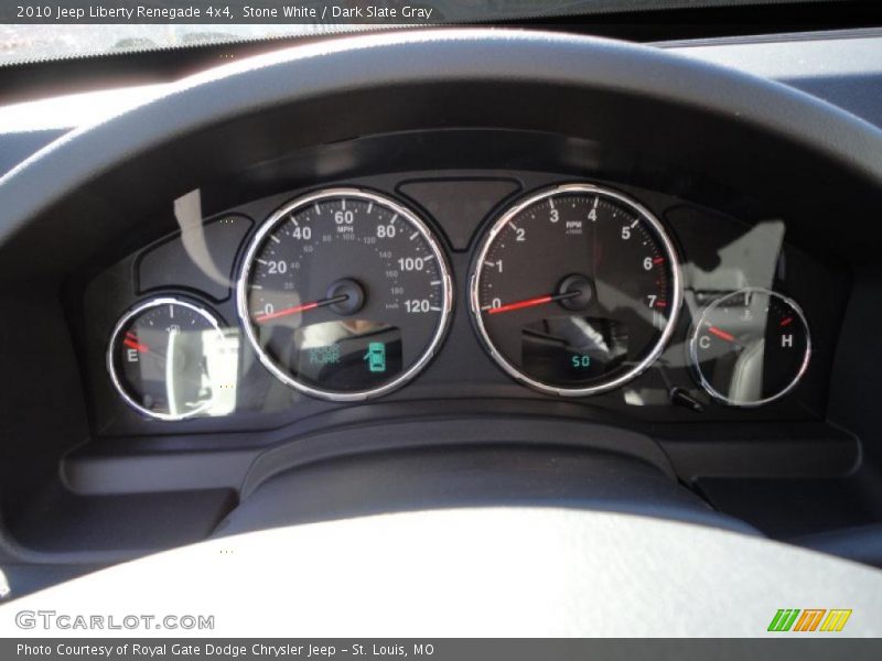 Stone White / Dark Slate Gray 2010 Jeep Liberty Renegade 4x4