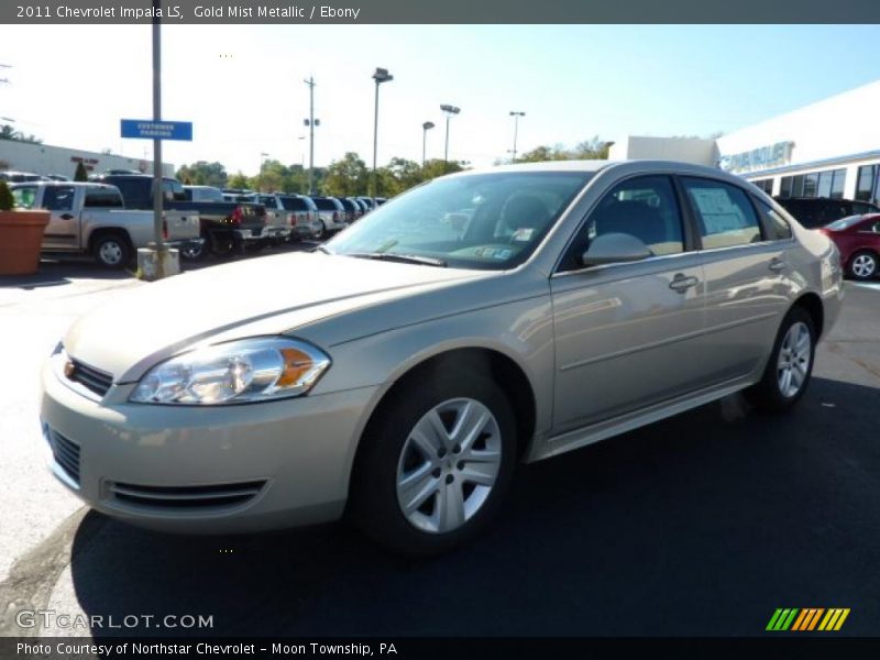 Gold Mist Metallic / Ebony 2011 Chevrolet Impala LS