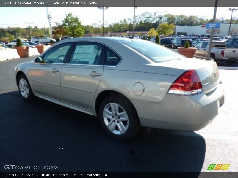Gold Mist Metallic / Ebony 2011 Chevrolet Impala LS